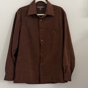 Croft & barrow long sleeve button down shirt with a velvet feel